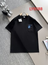 新作 ロエベ コピーおすすめ 24 ss春夏新型高バージョンポケットアルファベット刺繍半袖