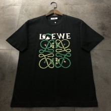 超話題! ロエベ n級品 2024新作パンダ竹刺繍半袖Tシャツ