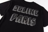 ★超人気 セリーヌ コピーおすすめ 24 ssリベット半袖Tシャツ