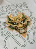日本未入荷 ロエベ コピー 2024春夏ドラゴンプリントラウンドネック半袖Tシャツ2色