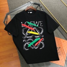 ★超人気 ロエベ コピーおすすめ ロエベ2024新作胸元プリントロゴ半袖Tシャツ