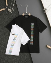 日本未入荷 ディオール n級品 24新作レインボーアルファベットグラフィティプリント半袖Tシャツ2色