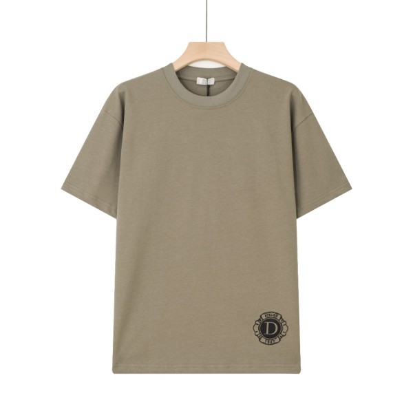 超奇跡の入荷☆ ディオール 激安偽物 2024最新ロゴ柄刺繍植毛アルファベットTシャツ