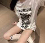 日本未入荷 ディオール スーパーコピーアルファベット立体小熊半袖