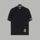 新作 ディオール 偽物通販 2024早春小恐竜刺繍丸首ニットセーター半袖
