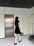 一目惚れ♪ ディオール 激安通販 24新作ベルベットステッチドリルで袖なしベルトワンピース