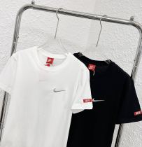 新作 ナイキ 激安偽物 シルバーチェック定番レトロモダンカップルTシャツ2色