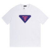 使い勝手良し プラダ 激安偽物 24 SSロゴプリントペアルックTシャツ半袖