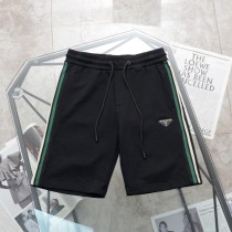 日本未入荷 プラダ 激安偽物 トリコロールロゴ編みカジュアルパンツ5分パンツ