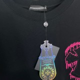大人気 クロムハーツ 激安偽物 24 ss夏新作胸元刺繍ロゴ柄半袖ゆったりTシャツ
