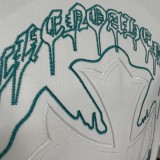 ★超人気 クロムハーツ n級品 24 ss夏新作胸元刺繍ロゴ柄半袖ゆったりTシャツ