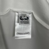 ★超人気 クロムハーツ n級品 24 ss夏新作胸元刺繍ロゴ柄半袖ゆったりTシャツ