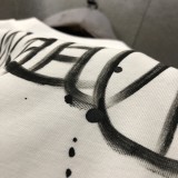 ★超人気 クロムハーツ コピーおすすめ 2024新ロゴ手描きプリント半袖Tシャツ