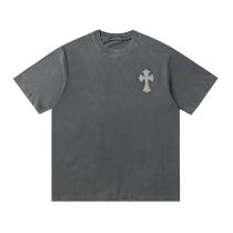 新作 クロムハーツ 偽物通販 馬蹄サンスクリットプリントひび割れ半袖Tシャツ