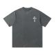 新作 クロムハーツ 偽物通販 馬蹄サンスクリットプリントひび割れ半袖Tシャツ