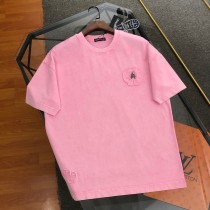 超話題! クロムハーツ コピー 2024新作布刺繍半袖Tシャツ