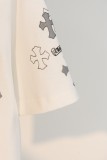 【話題商品！】クロムハーツ 激安偽物 カウボーイの皮貼り十字架の鉄のマイクロロゴTシャツ