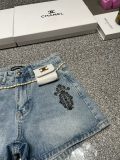 超奇跡の入荷☆ クロムハーツ  激安偽物 刺繍フリルデニムパンツ