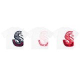 ★超人気 シュプリーム 激安通販 グラフィティプリントロゴ半袖Tシャツ