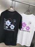 累積売上総額第１位！ ザノースフェイス 激安通販 2024探検シリーズ背中の大きな花のプリントTシャツ2色