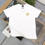 【限定】The North FaceXSupreme連名ロゴアルファベットプリントカジュアルカップル丸首半袖Tシャツ2色