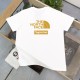 【限定】The North FaceXSupreme連名ロゴアルファベットプリントカジュアルカップル丸首半袖Tシャツ2色