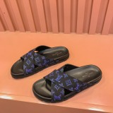 使い勝手良し ルイヴィトンn級品 lv高級品紳士スリッパ
