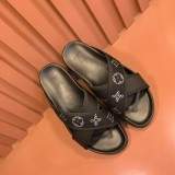 使い勝手良し  ルイヴィトン コピー lv高級品紳士スリッパ