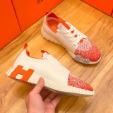 超奇跡の入荷☆ エルメス コピーおすすめ ハイテク通気性のあるキャンバススニーカー