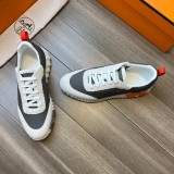 累積売上総額第１位！エルメス 偽物通販 ハイテク通気性のあるキャンバススニーカー