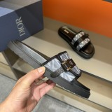 超奇跡の入荷☆ ディオール 激安通販 の最新H-TownシリーズOblique厚底スリッパサンダル