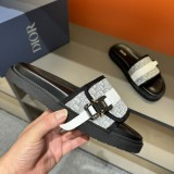 日本未入荷 ディオール n級品 の最新H-TownシリーズOblique厚底スリッパサンダル