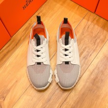 追跡付 エルメス n級品 ハイテク通気性のあるキャンバススニーカー