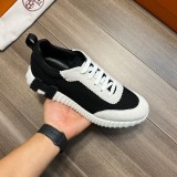 新作 エルメス n級品 ハイテク通気性のあるキャンバススニーカー