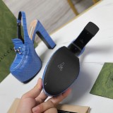 入手困難 グッチ 偽物通販 2024春モデル新防水台ハイヒールローマサンダル