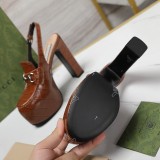 高品質 グッチ コピー 2024春モデル新防水台ハイヒールローマサンダル