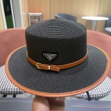 ★超人気 プラダ n級品 2024新型フラットトップカバーサイド麦わら帽子