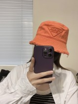 【話題商品！】プラダ コピー 三角標の立体文字刺繍バリ漁師帽