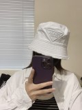 【限定】プラダ 偽物通販 三角標の立体文字刺繍バリ漁師帽