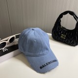 ★超人気 バレンシアガ n級品 水洗いして古いデニムの野球帽