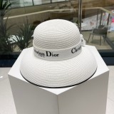 日本未入荷 ディオール 激安偽物 の新しい草編み日除け麦わら帽子