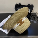 超奇跡の入荷☆ セリーヌ コピーおすすめ 2024新型草編み日除け麦わら帽子