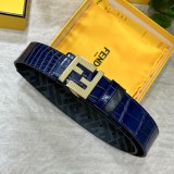日本未入荷 フェンディ コピー ダブルリング正逆用ベルトFFボタンバックル