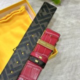 稀少 フェンディ コピー ダブルリング正逆用ベルトFFボタンバックル