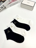 【限定】 シャネル スーパーコピー クラシックアルファベットロゴコットンソックス
