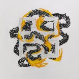 ★超人気 フェンディ コピー 刺繍竜騰模様ロゴ刺繍カジュアルカップルゆったり半袖Tシャツ2色