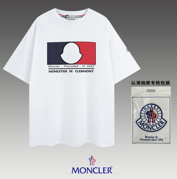一目惚れ♪ モンクレール コピー 丸首半袖Tシャツ