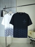 高品質 フェンディ 激安通販 コットンクルーネック半袖Tシャツ2色