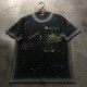 【限定】フェンディ n級品 2024新作ペイントグラフィティプリント半袖Tシャツ