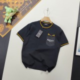 稀少 フェンディ スーパーコピー 小さな怪獣ポケット刺繍カジュアル丸首半袖Tシャツ